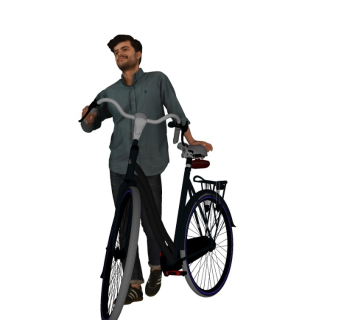 骑自行车的人精细人物模型 (10)